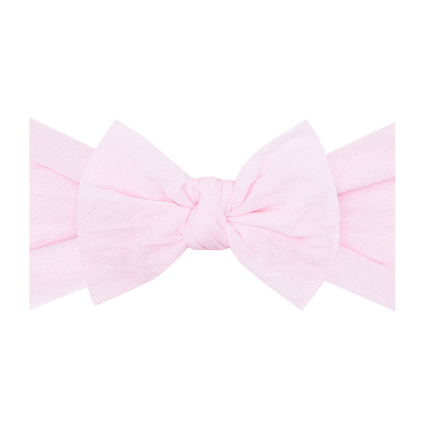 Baby Bling Bows - THE KNOT Soft nylon headband: pink