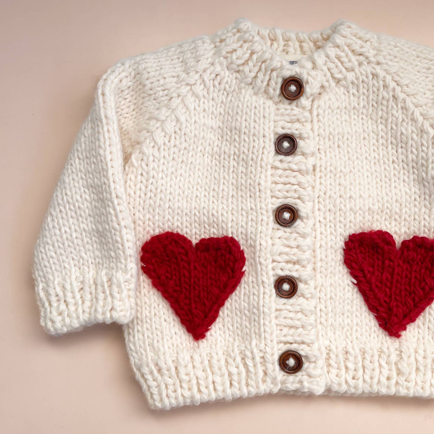 The Blueberry Hill - Heart Cardigan, Red | Baby & Kid Apparel Sweater Valentine's