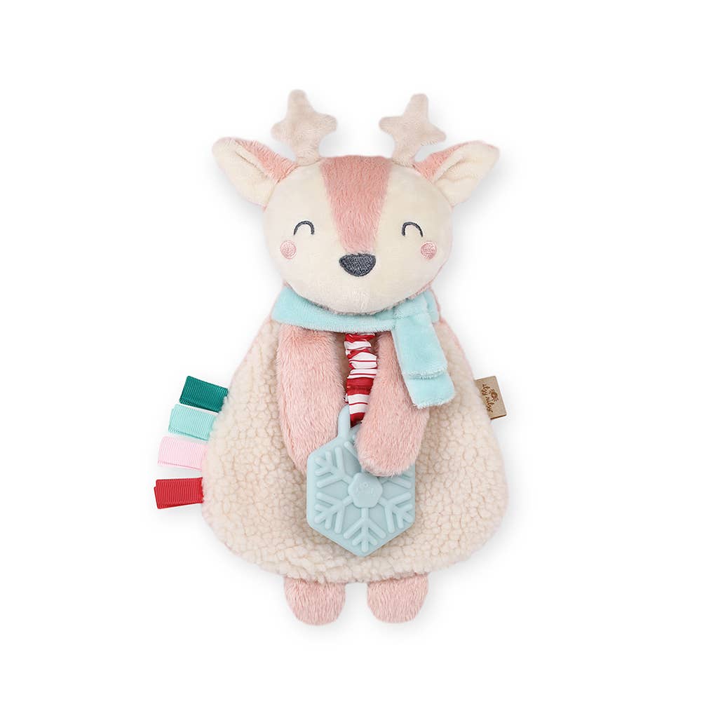 Itzy Ritzy - Holiday Itzy Lovey™ Plush + Teether Toy: Reindeer