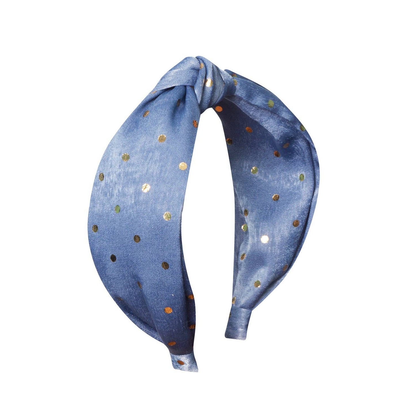 Rockahula Kids - Gold Spotty Headband Blue