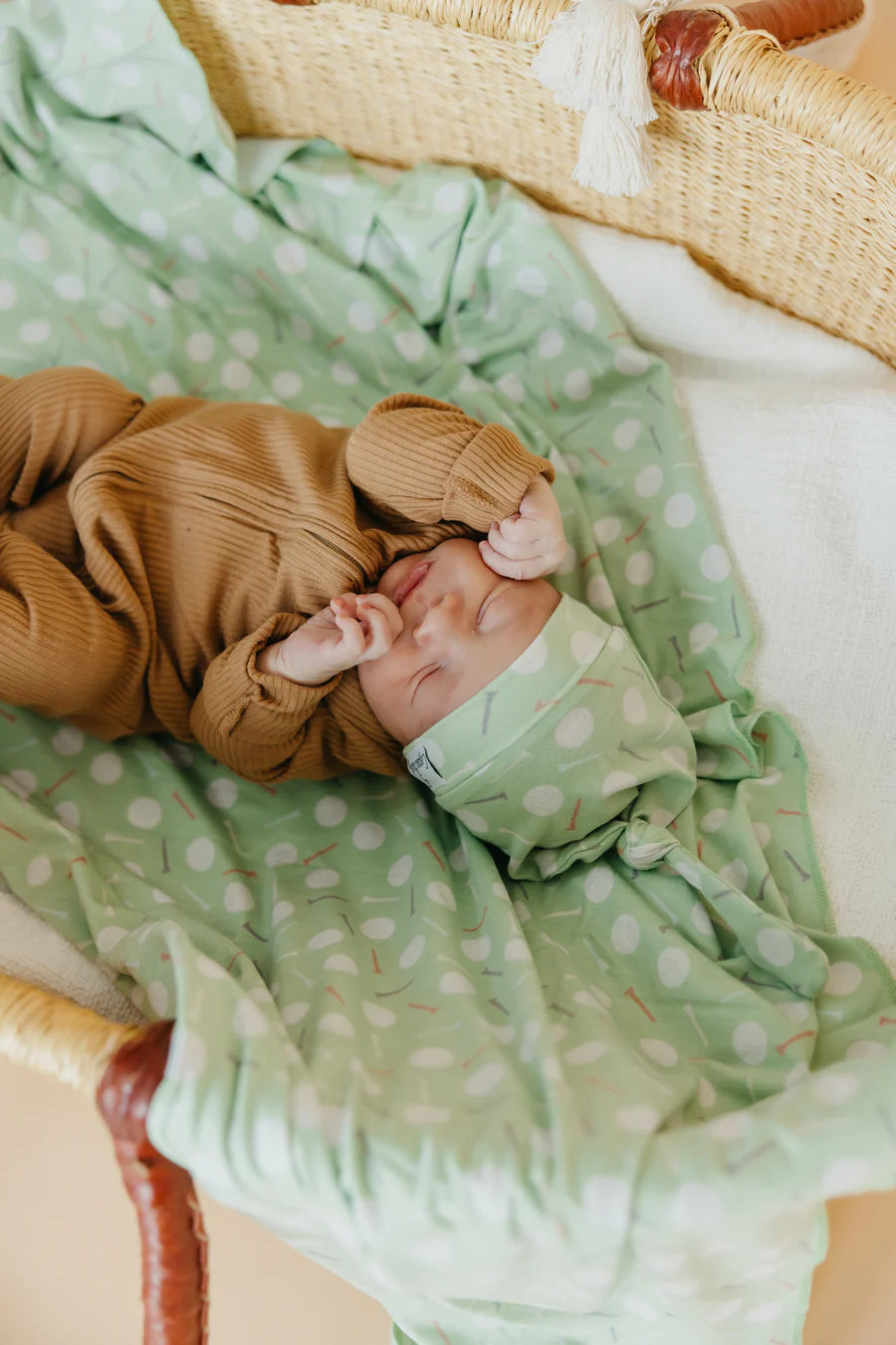 Copper Pearl - Bogey Knit Swaddle Blanket