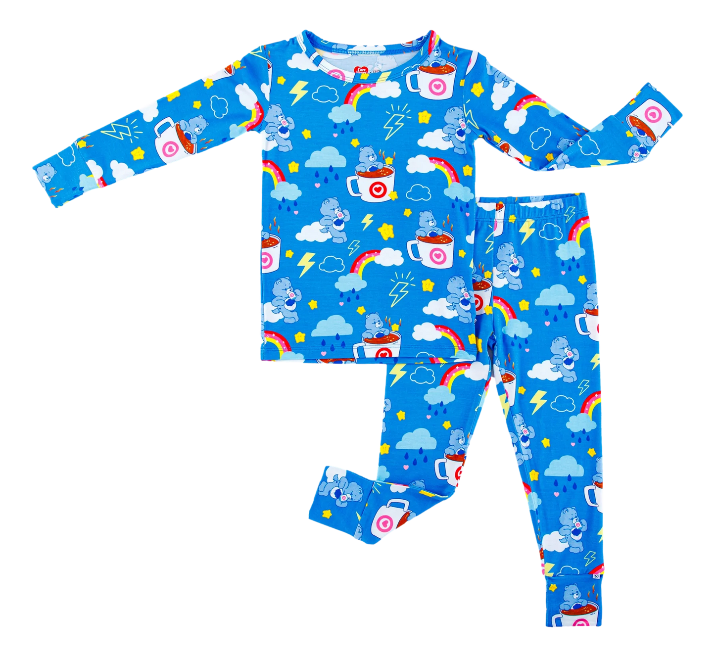 Birdie Bean - Care Bears Grumpy Coffee 2-Piece Pajama Set