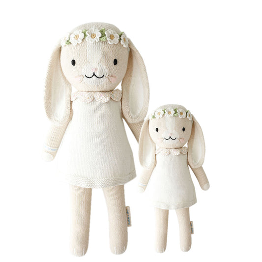 cuddle + kind - Ivory Hannah the Bunny Handknit Dolls