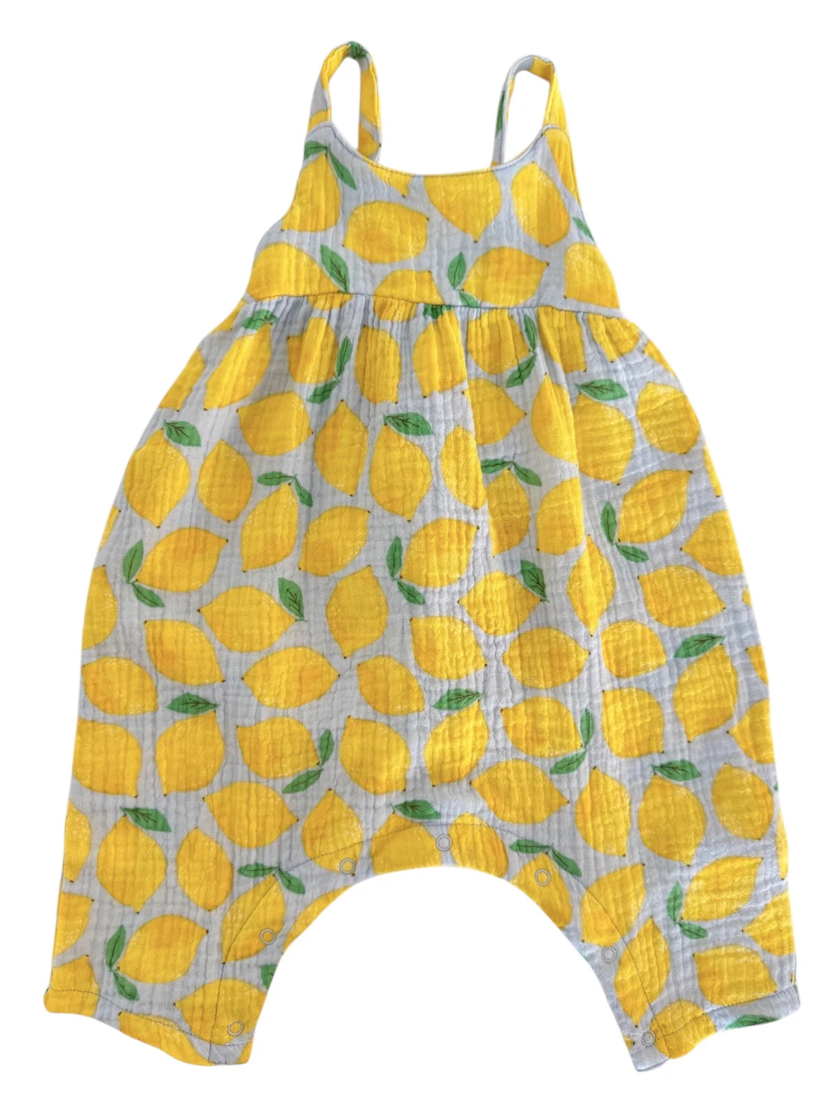 Angel Dear - Sunny Lemons Tie Back Romper