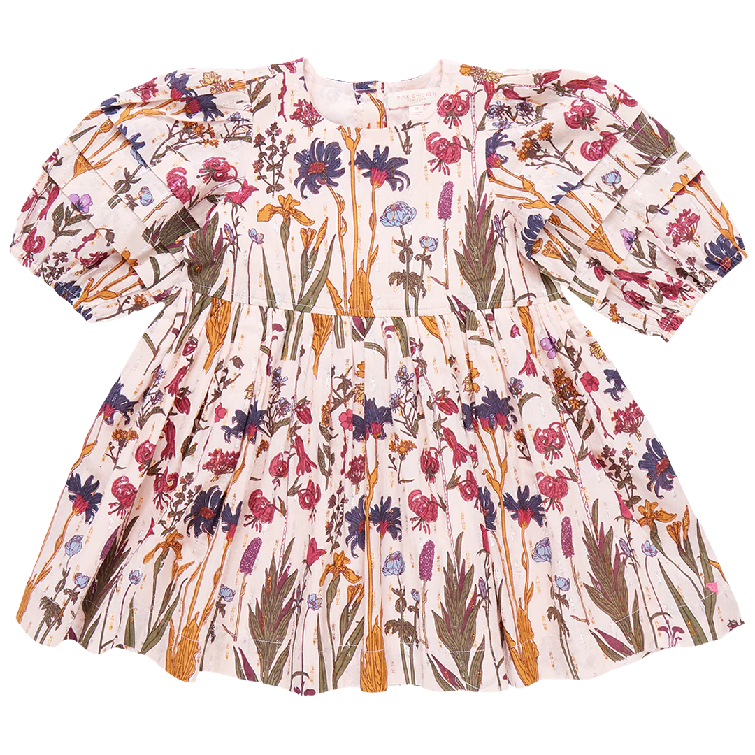 Pink Chicken -  Autumn Flowers | Brooke Dress