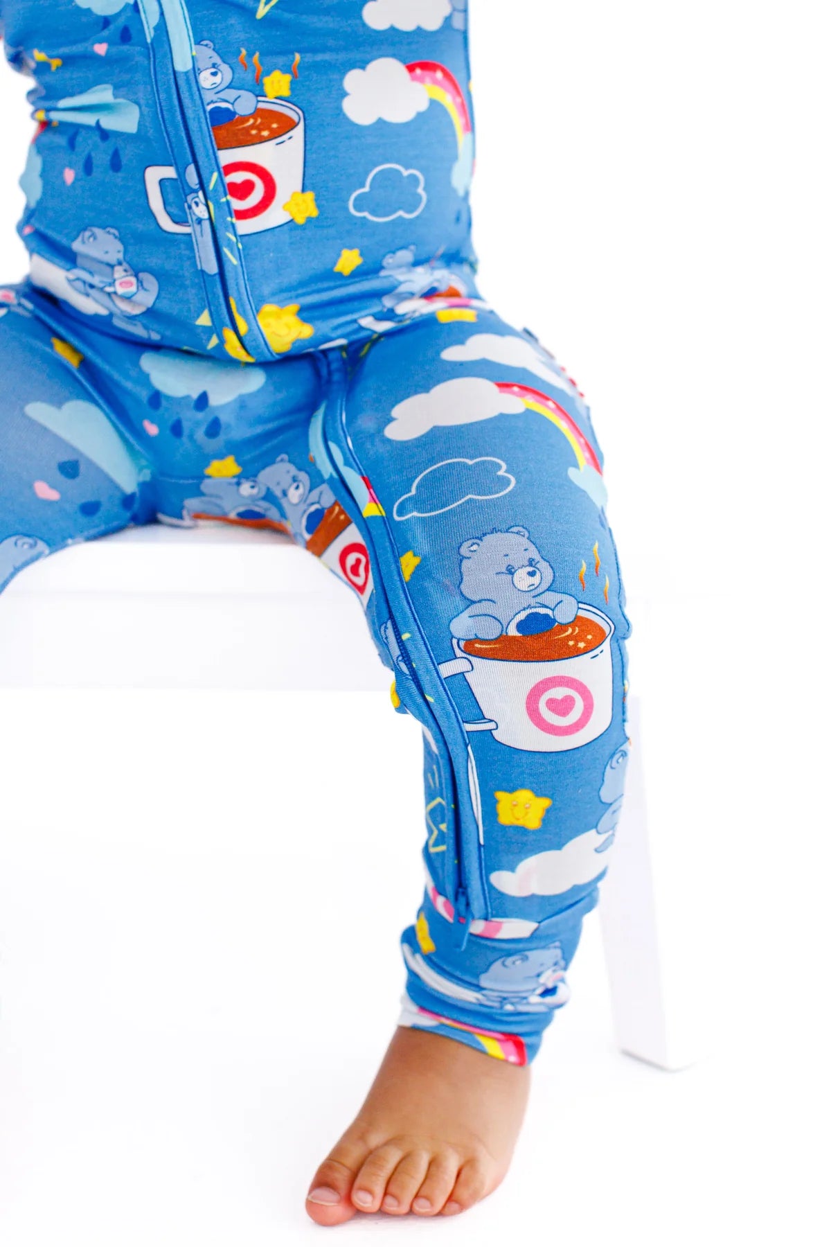 Birdie Bean - Carebears Grumpy Coffee Convertible Romper PJ