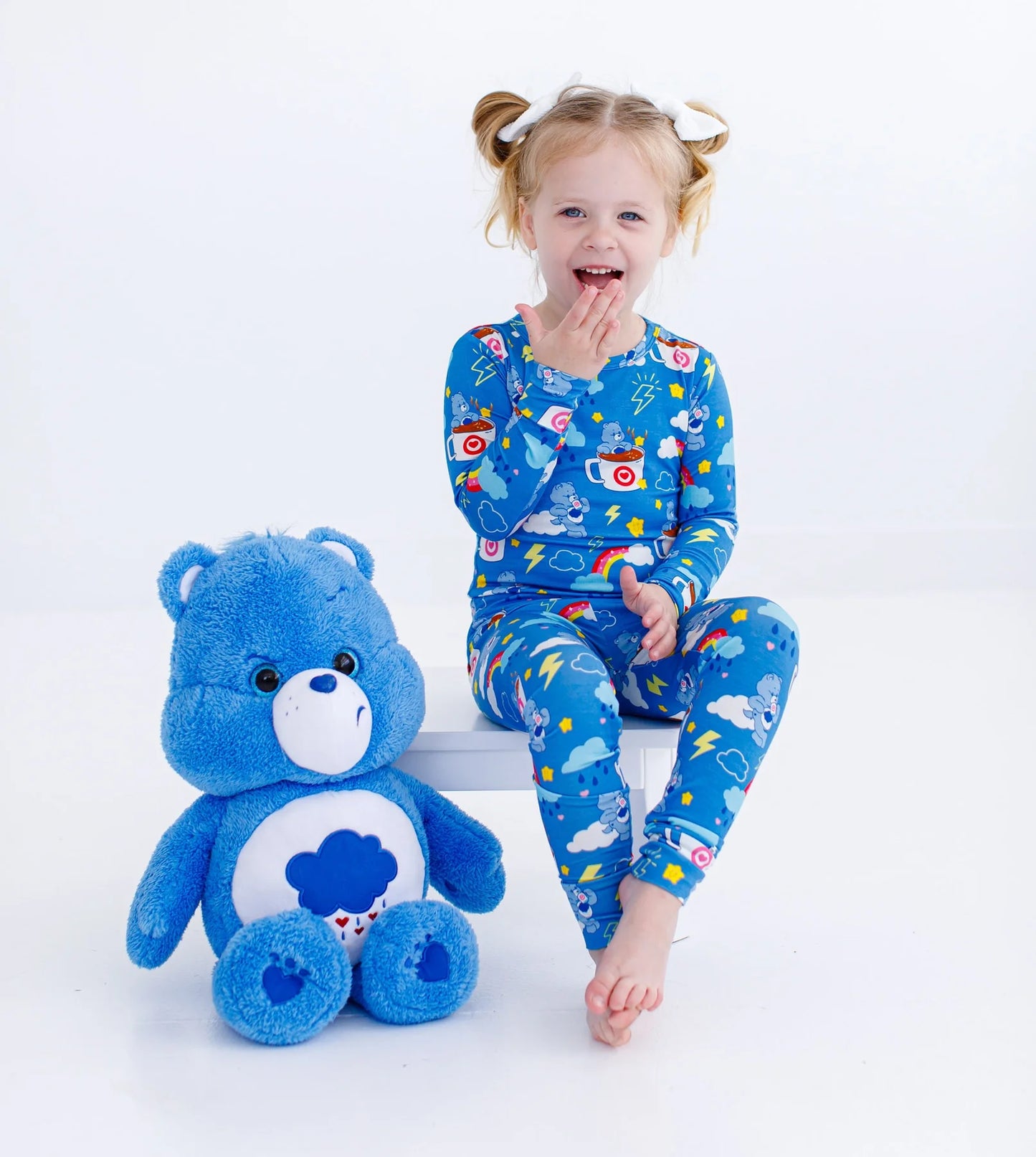 Birdie Bean - Care Bears Grumpy Coffee 2-Piece Pajama Set