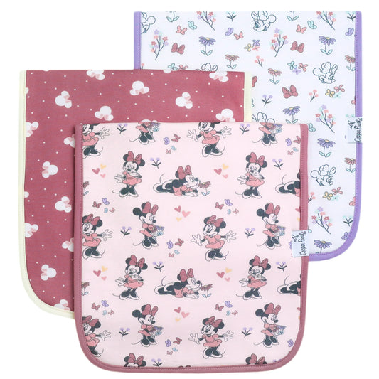 Copper Pearl - Minnie Mouse Burp Cloth Set (3-Pack)