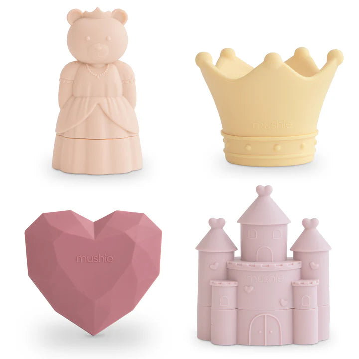 Mushie - Princess Mold Free Bath Play Set - 4 Pack