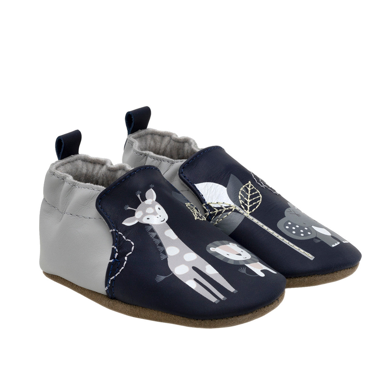 Robeez Shoes - Hello World Soft Soles Navy