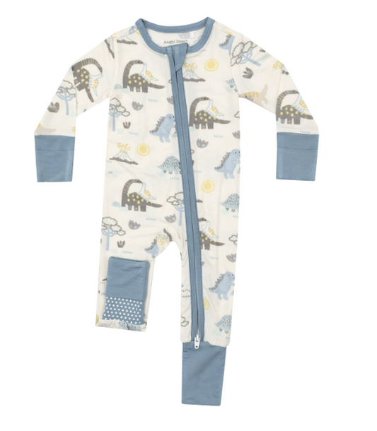 Angel Dear - Baby Love Dinos - 2 Way Zipper Romper