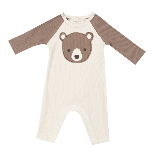 Angel Dear - Baby Bear Applique - Raglan Romper