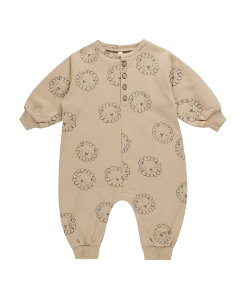 Quincy Mae - Relaxed Fleece Jumpsuit - Lions