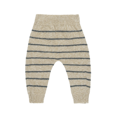 Quincy Mae - Ace Knit Sweater + Knit Pant Set - Indigo Stripe