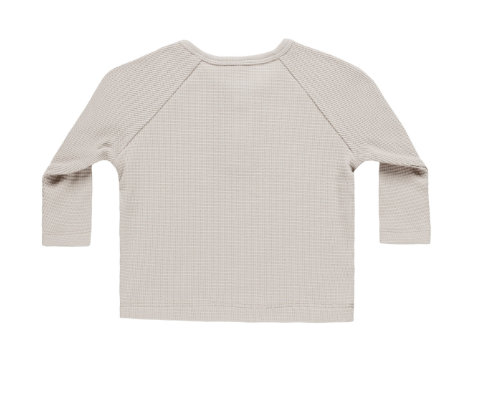 Quincy Mae - Henley Knit Top + Legging Set - Fog