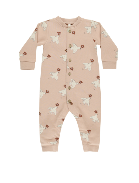 Rylee + Cru - Button Down Jumpsuit - Doves