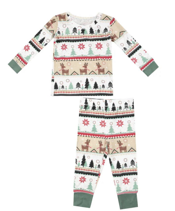 Angel Dear - Reindeer Fair Isle L/S Loungewear Set