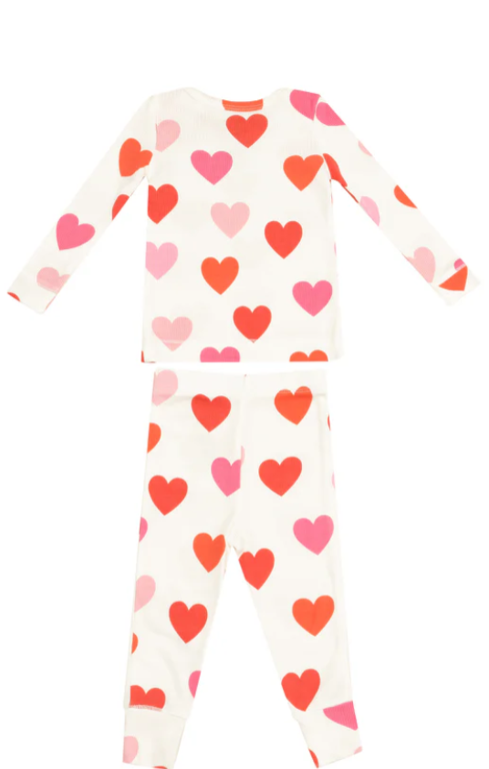 Angel Dear - Big Hearts Long Sleeve Loungewear Set