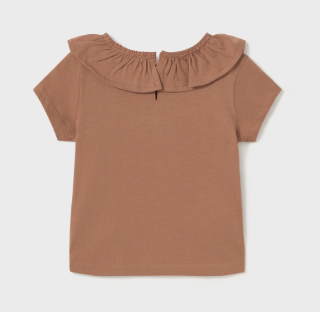 Mayoral - Toffee S/S Ruffled Shirt