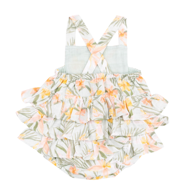 Angel Dear -Ruffle Sunsuit - Island Floral