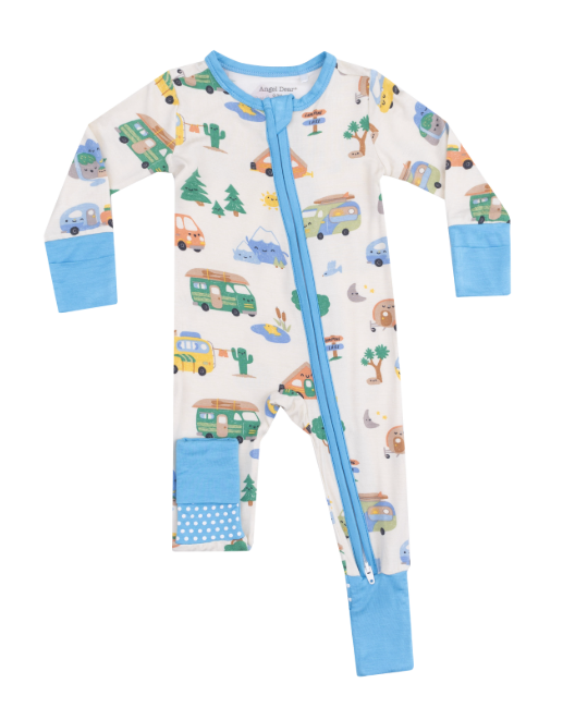 Angel Dear - Friendly Campers 2 Way Zipper Romper