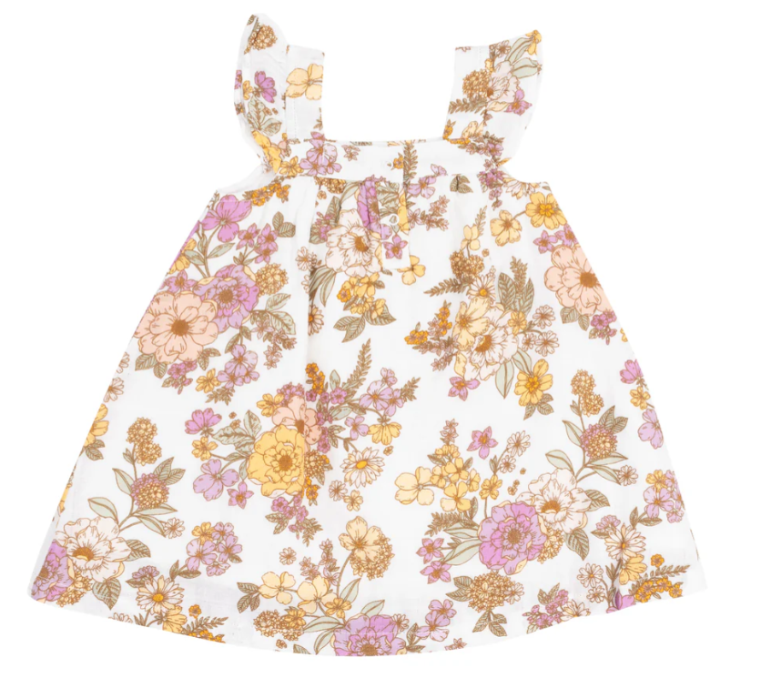 Angel Dear - Anna May Floral Sundress & Diaper Cover