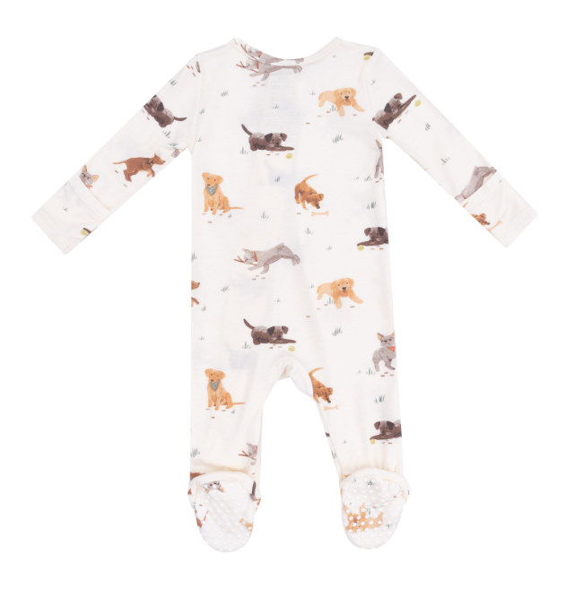 Angel Dear - Watercolor Puppies 2 Way Zipper Footie