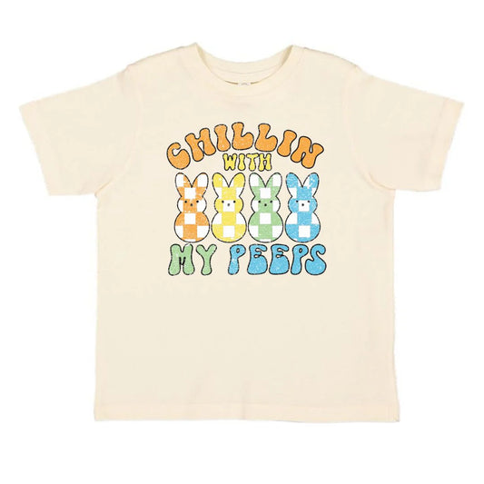 Sweet Wink - Chillin With My Peeps Easter Short Sleeve T-Shirt - Natural