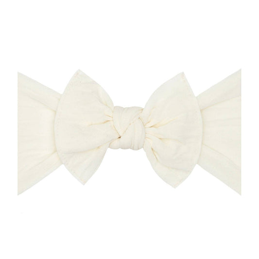 Baby Bling Bows - Ivory - Baby Bling® The Original Knot soft nylon headband