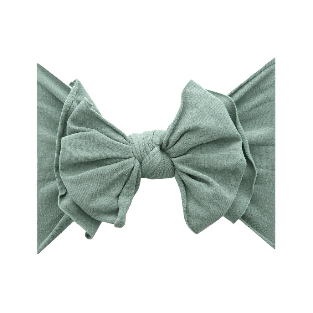 Baby Bling Bows - dusty blue FAB-BOW-LOUS® soft nylon bow headband