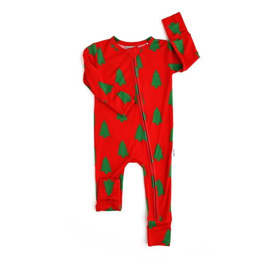 Gigi and Max - Kevin Trees Zip Bamboo Pajama Romper