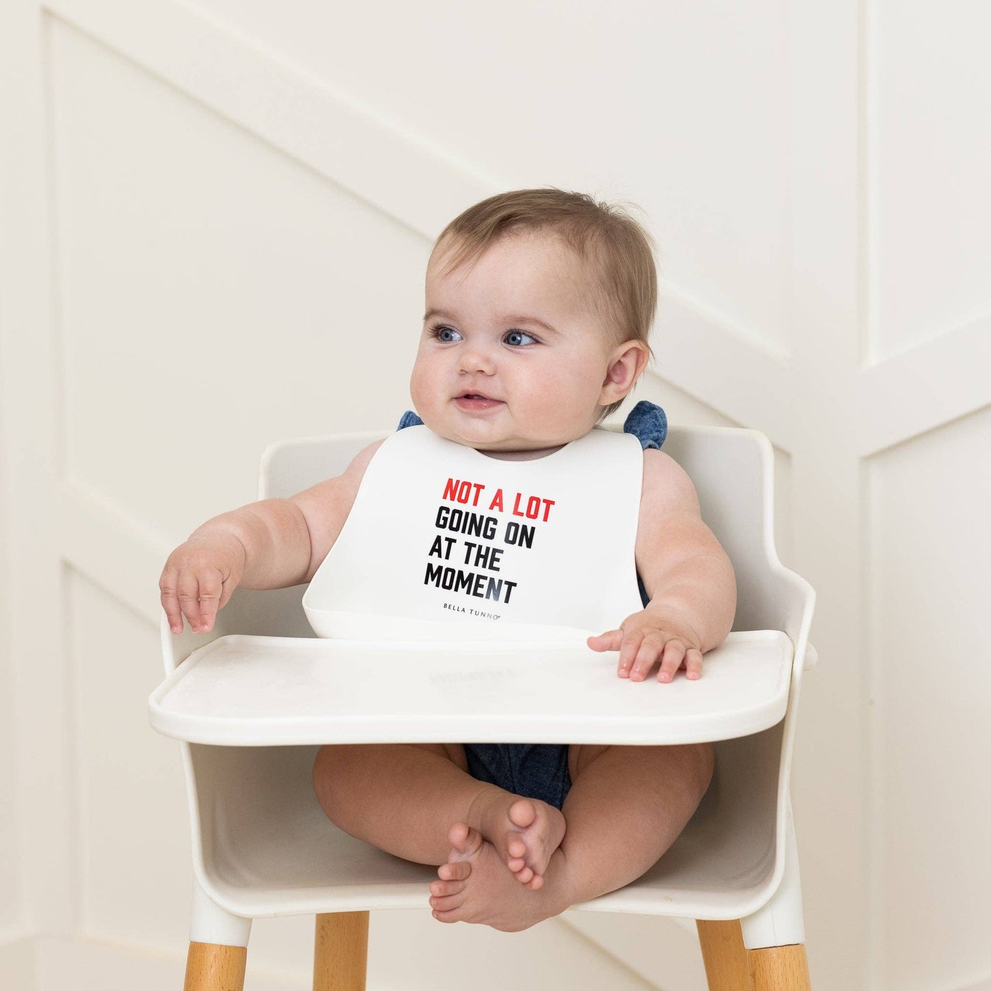 Bella Tunno - Not a Lot Going On Wonder Bib: Off White