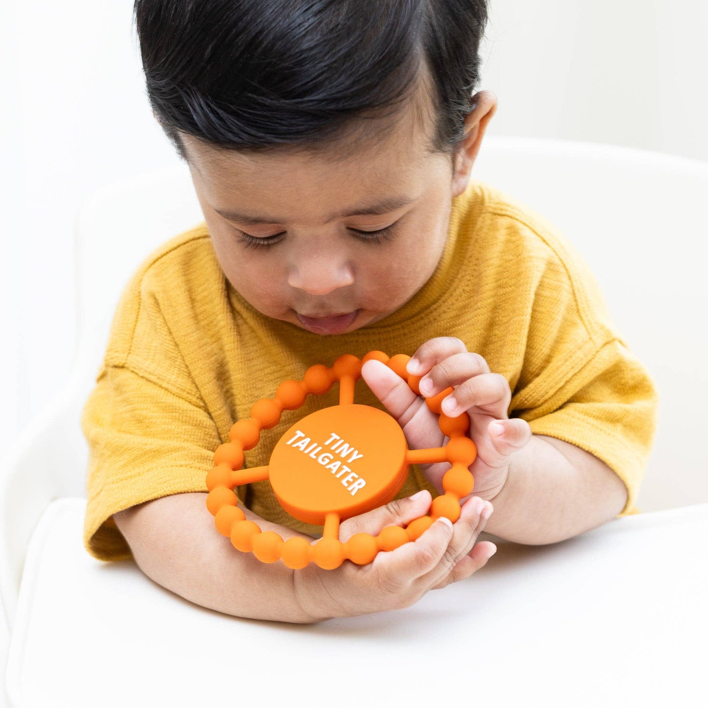 Bella Tunno - Tiny Tailgater Happy Teether: Orange