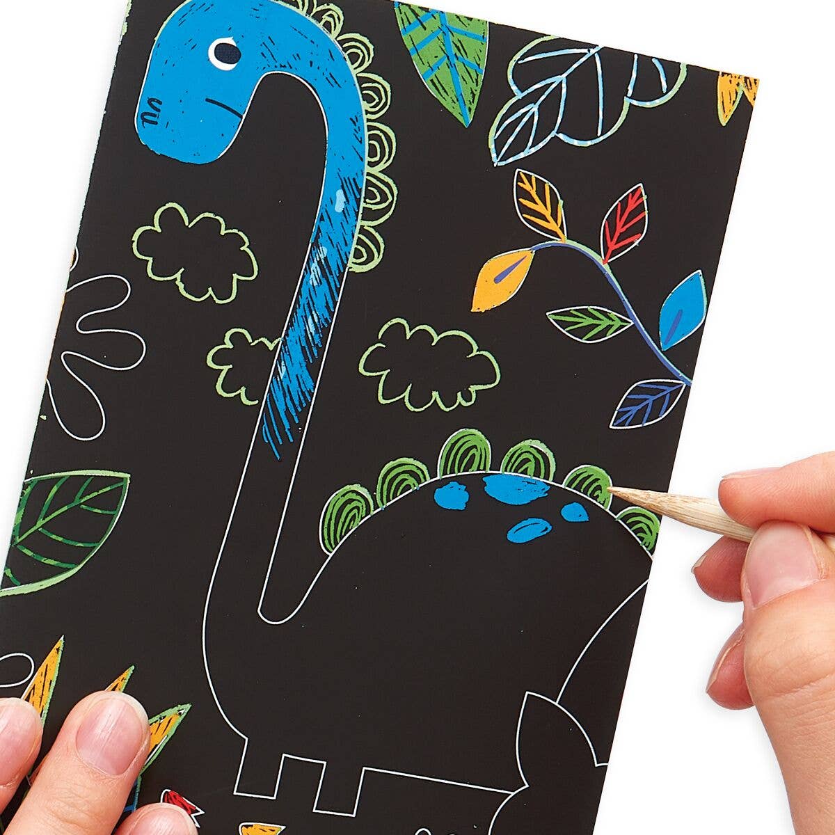 OOLY - Mini Scratch & Scribble Art Kit: Dino Days