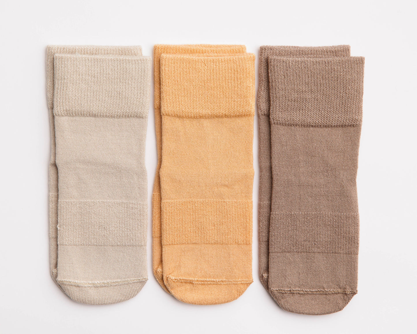 squid socks - Caramel - Toffee, Butterscotch, Coffee Non-Slip Baby Socks