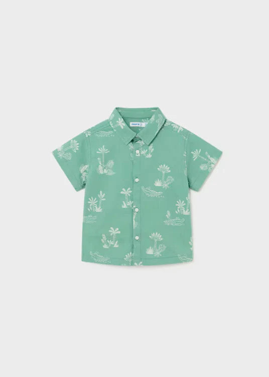 Mayoral - Green Crocodile S/S Shirt