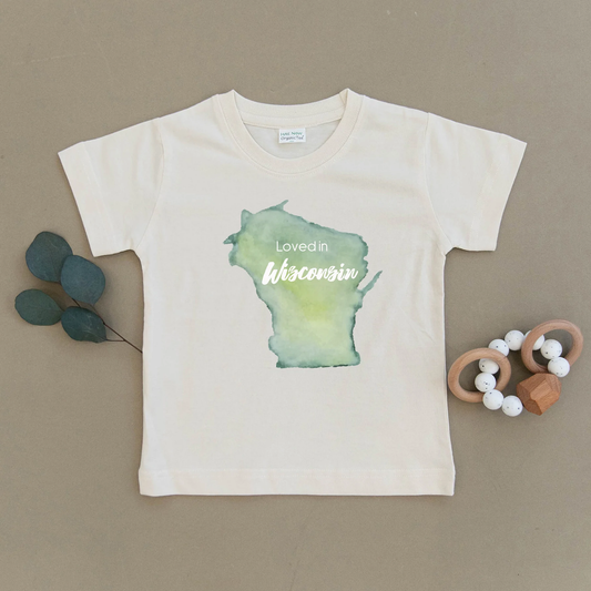 Urban Baby Co. - Loved in Wisconsin Organic Toddler Tee