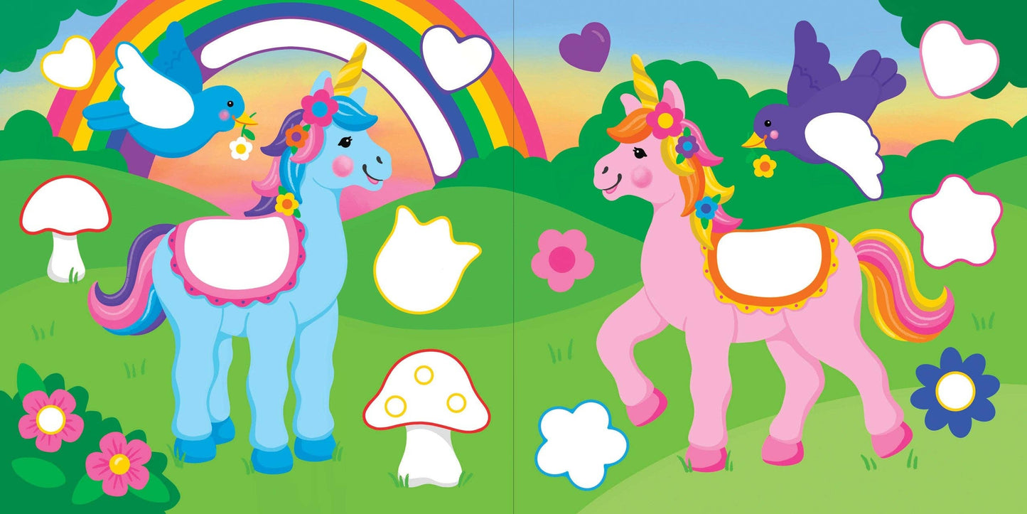 Peter Pauper Press - Color-By-Dots Sticker Book - Unicorns