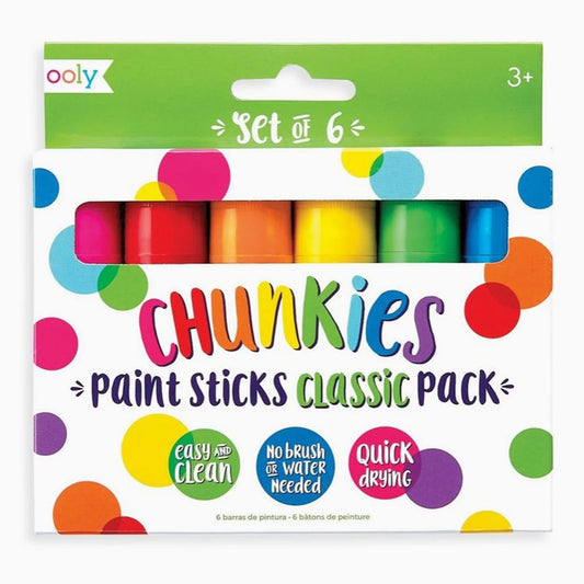 Ooly - Chunkies Paint Sticks Classic Pack (6)