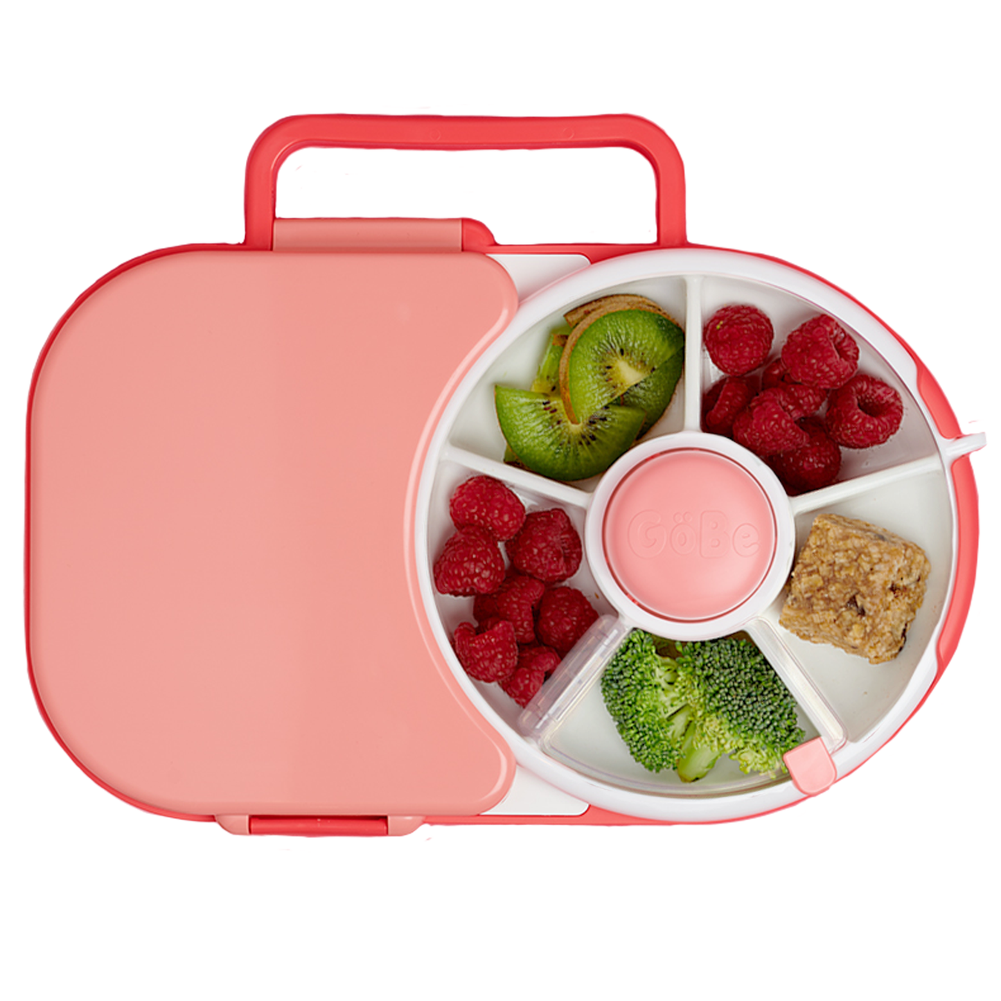 GöBe Kids - GoBe Kids Lunchbox with Snack Spinner: Watermelon Pink