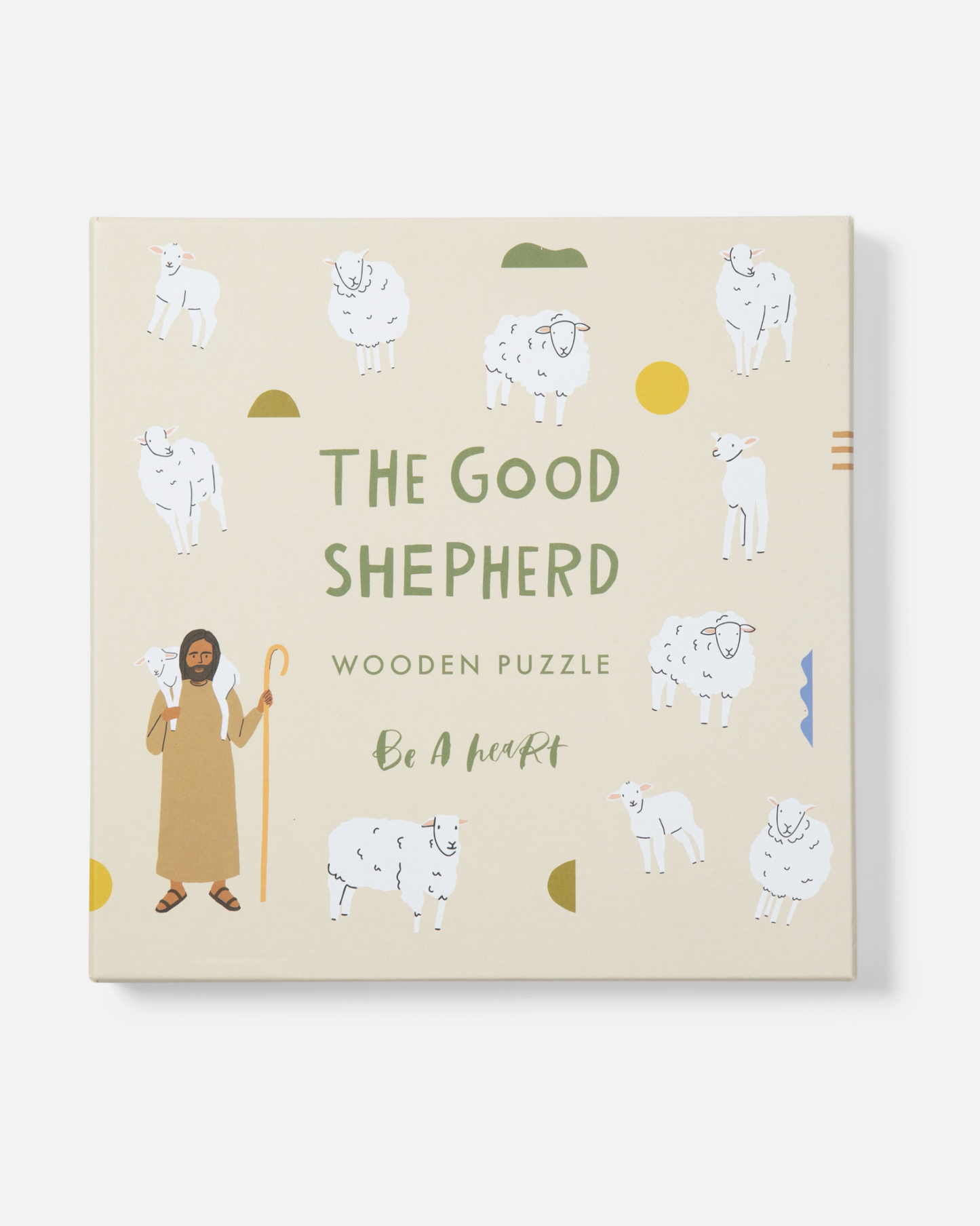 Be A Heart - Wooden Puzzle | Catholic Puzzle For Kids | Kids Toy: Good Shepherd