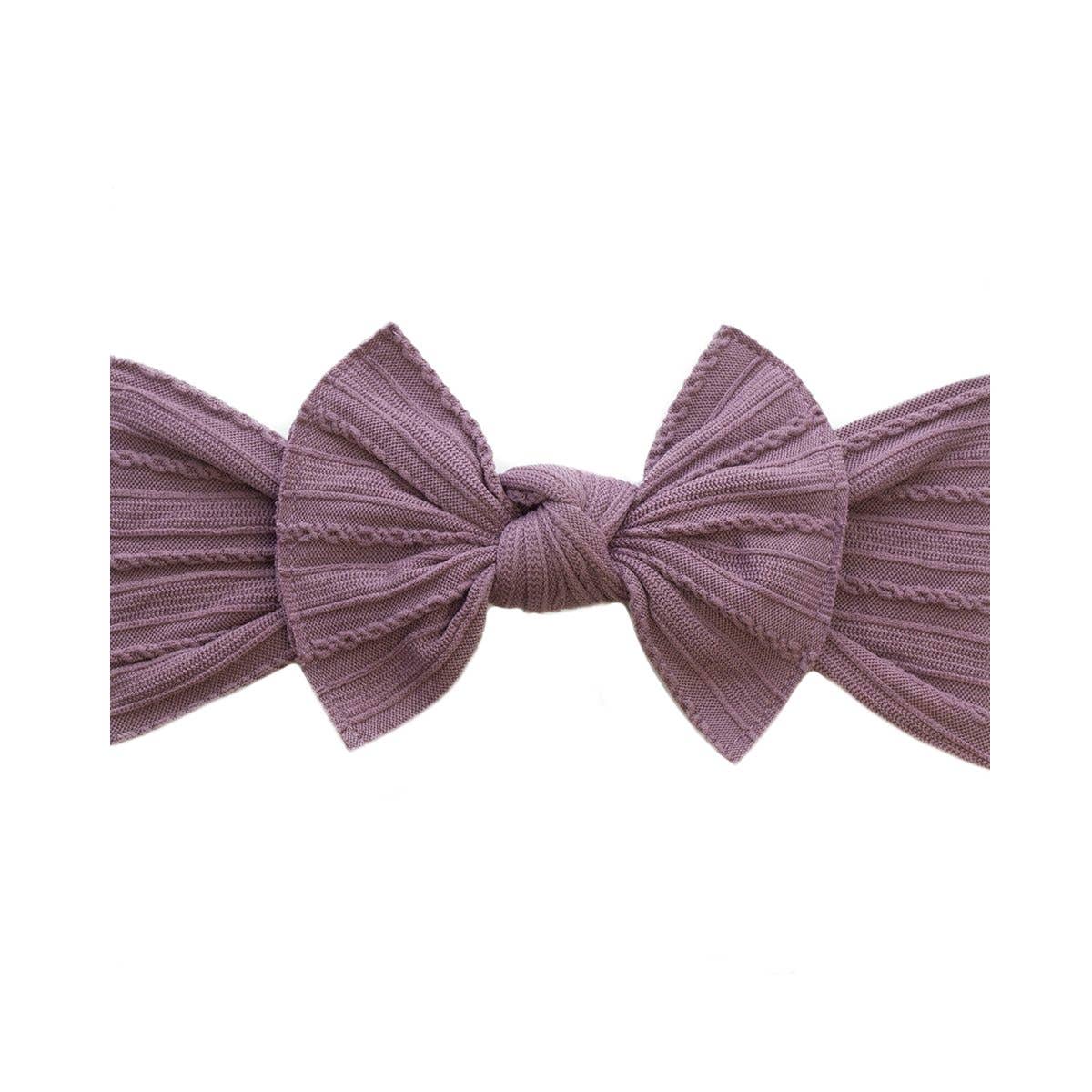 Baby Bling Bows - blush Baby Bling® Cable Knit Knot soft nylon headband