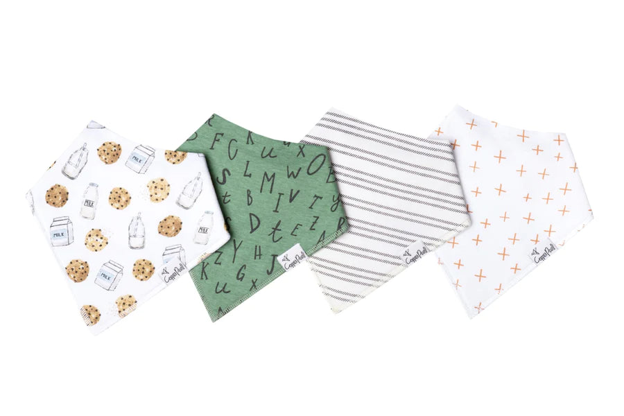 Copper Pearl - Chip Bandana Bib Set (4-pack)