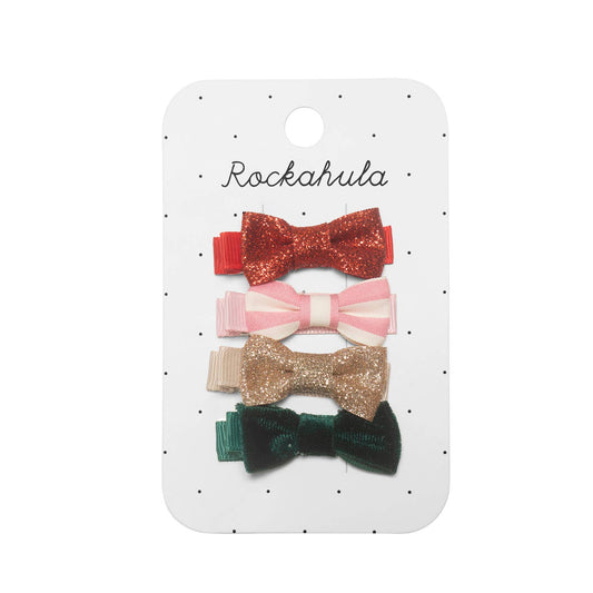 Rockahula Kids - Jolly Christmas Mini Bow Clips