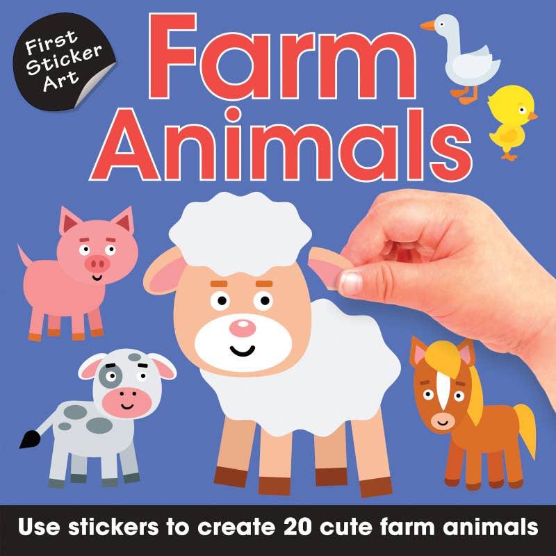 Sourcebooks - First Sticker Art: Farm Animals