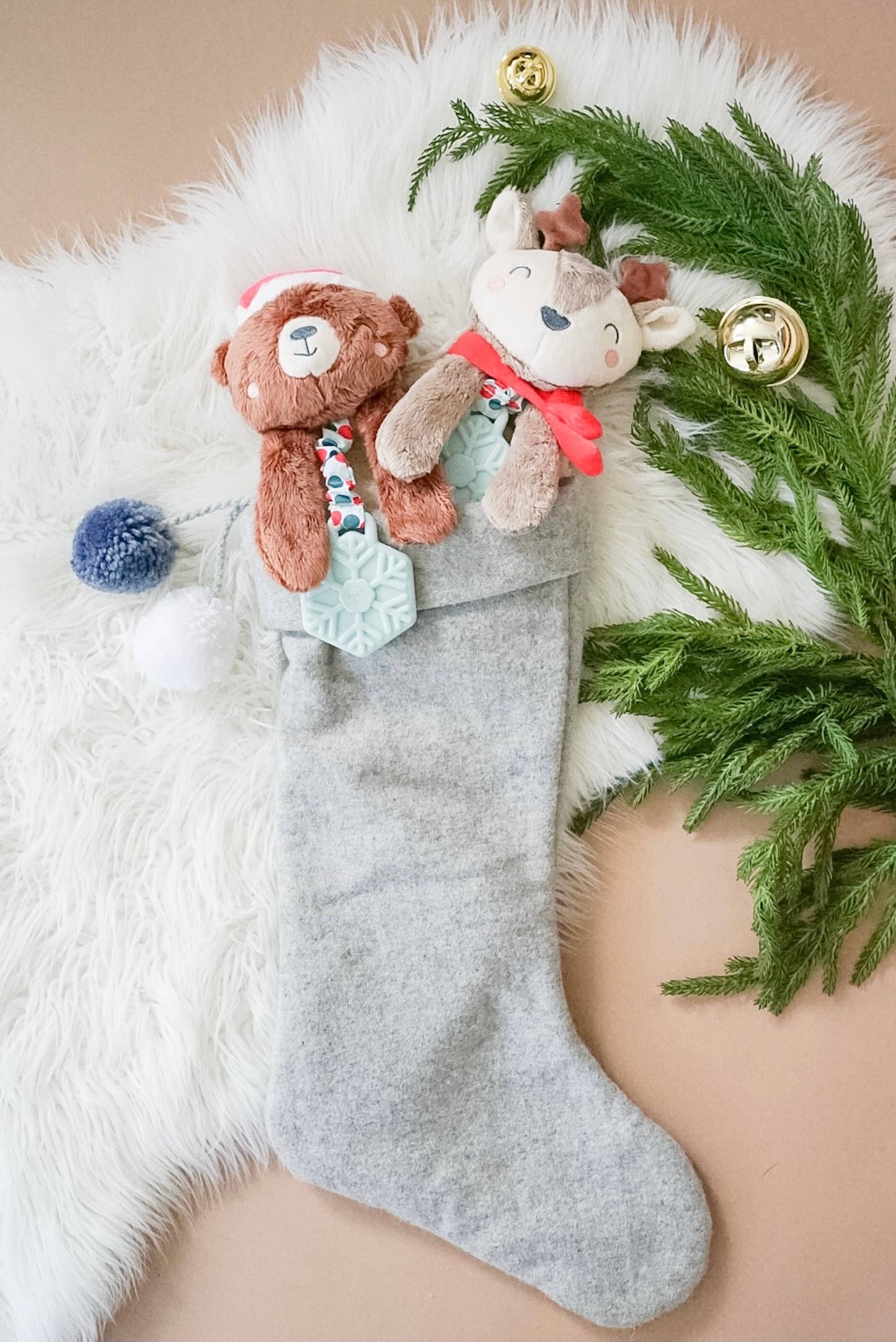 Itzy Ritzy - Holiday Itzy Lovey™ Plush + Teether Toy: Reindeer