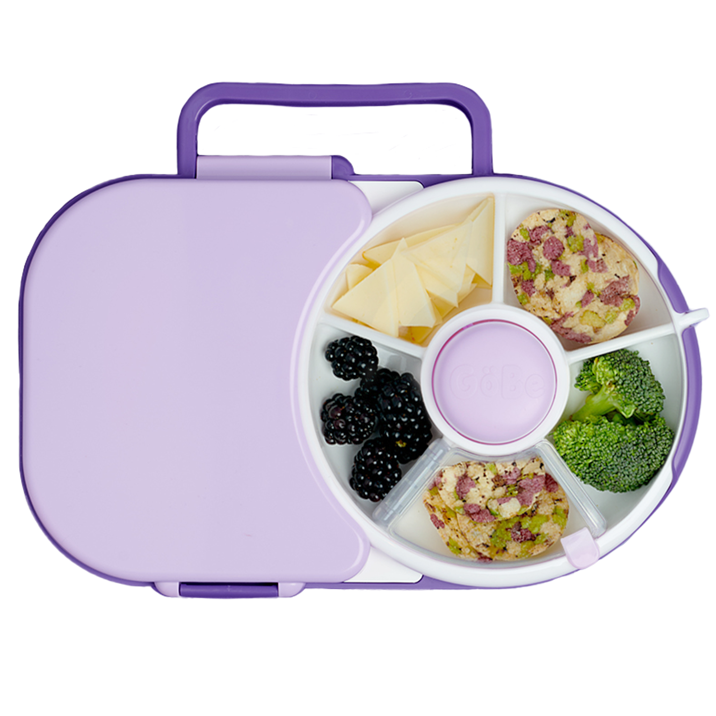 GöBe Kids - GoBe Kids Lunchbox with Snack Spinner: Watermelon Pink