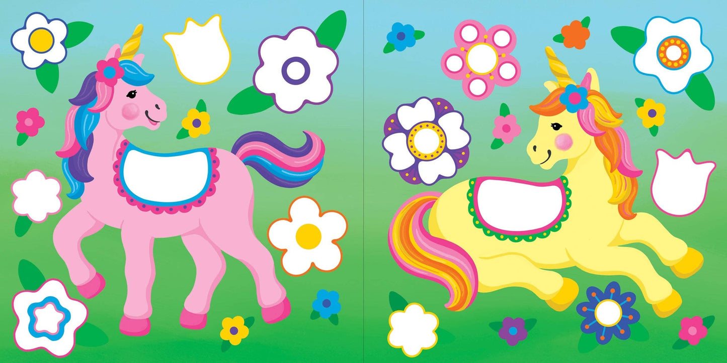 Peter Pauper Press - Color-By-Dots Sticker Book - Unicorns