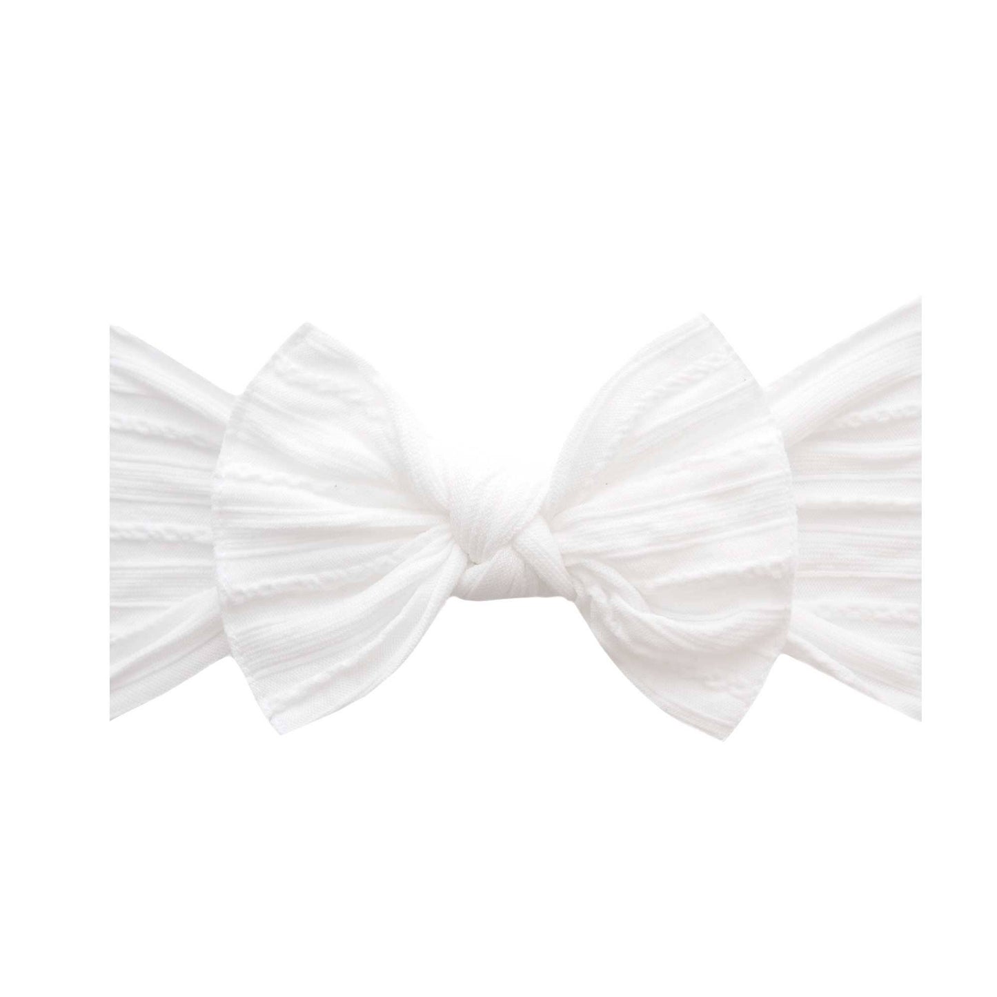 Baby Bling Bows - blush Baby Bling® Cable Knit Knot soft nylon headband