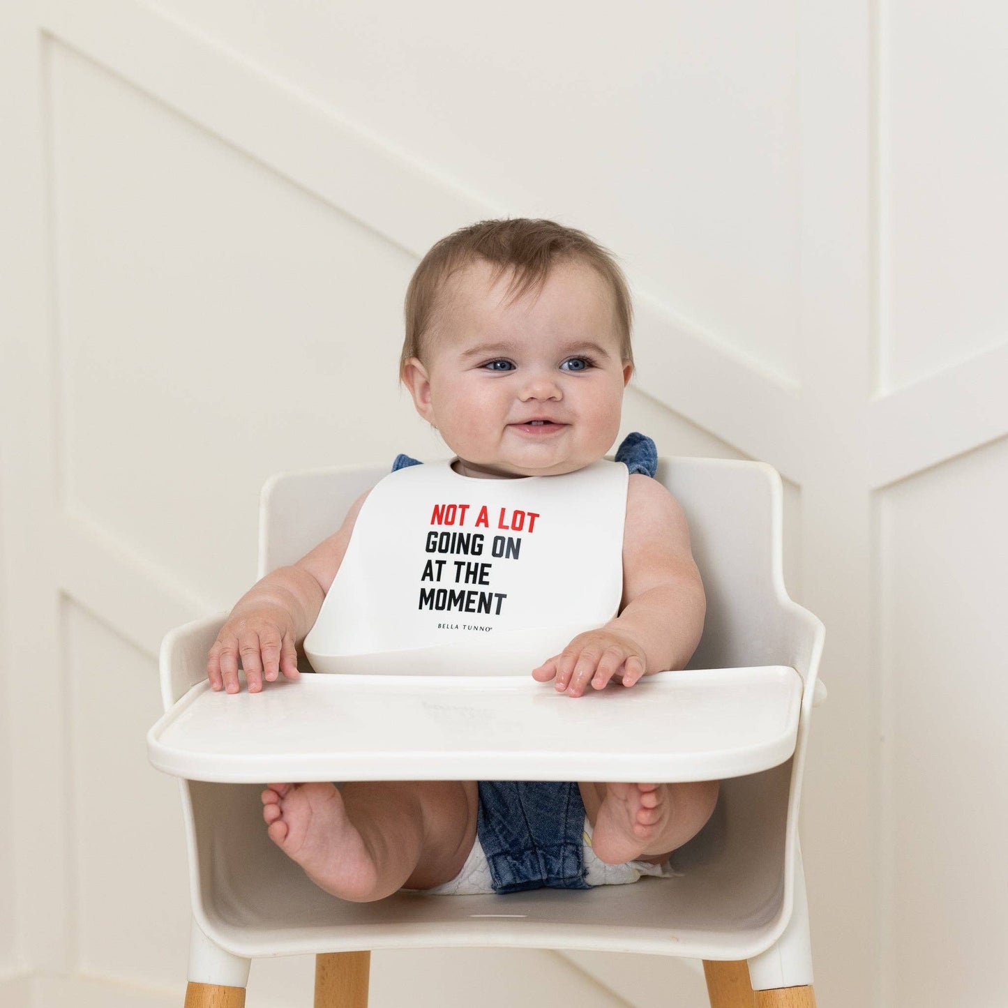 Bella Tunno - Not a Lot Going On Wonder Bib: Off White